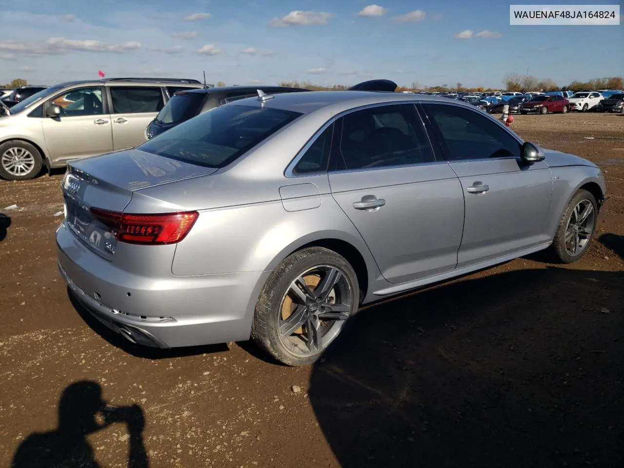 2018 Audi A4 Premium Plus VIN: WAUENAF48JA164824 Lot: 78148624