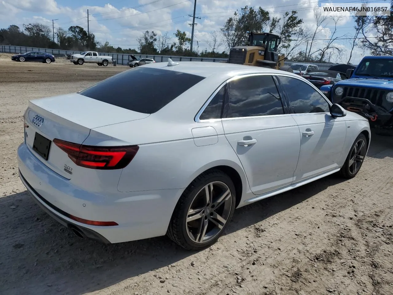 2018 Audi A4 Premium Plus VIN: WAUENAF46JN016857 Lot: 78439434