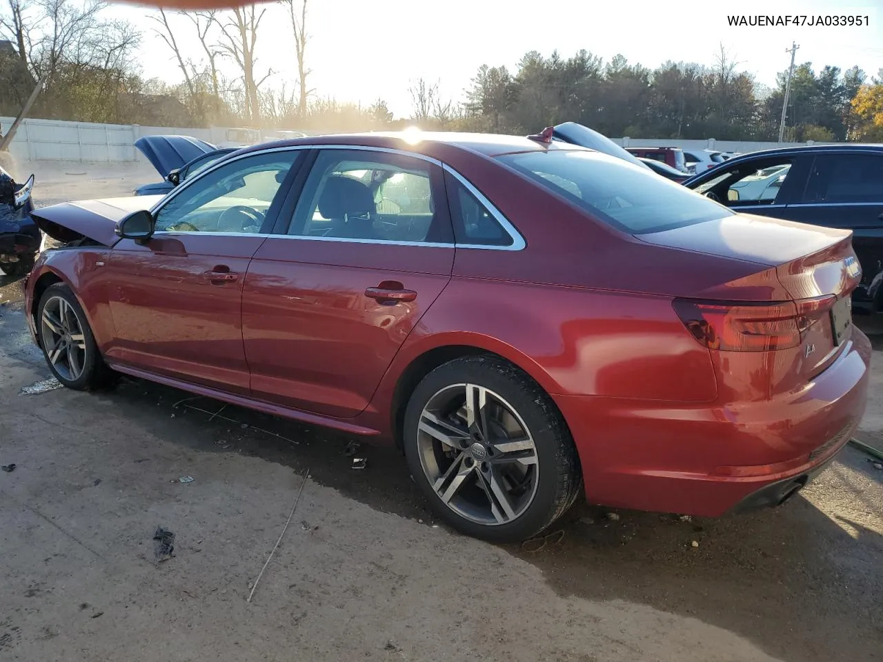 2018 Audi A4 Premium Plus VIN: WAUENAF47JA033951 Lot: 78997134