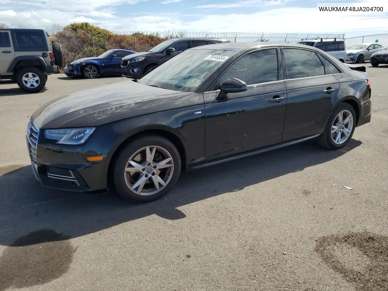 2018 Audi A4 Premium VIN: WAUKMAF48JA204700 Lot: 79144654