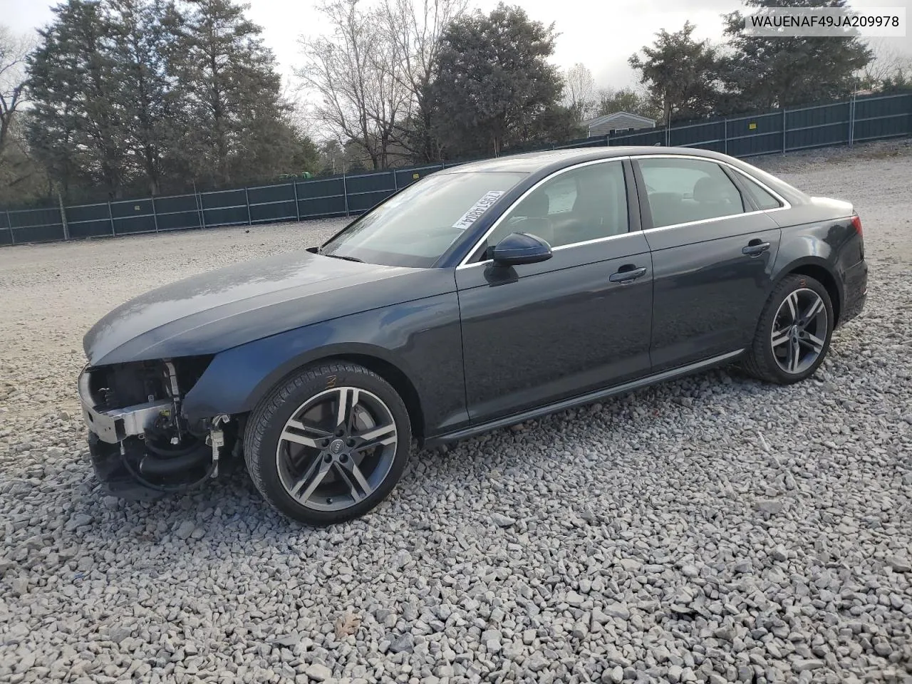 2018 Audi A4 Premium Plus VIN: WAUENAF49JA209978 Lot: 79514804