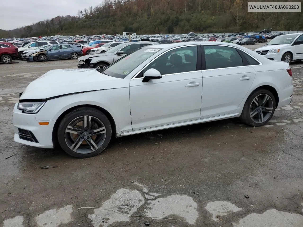 2018 Audi A4 Premium Plus VIN: WAULMAF48JA090203 Lot: 79676894