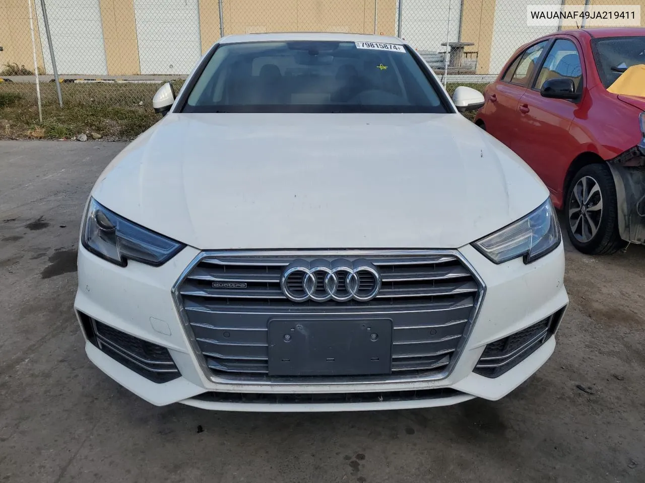 2018 Audi A4 Komfort VIN: WAUANAF49JA219411 Lot: 79815874