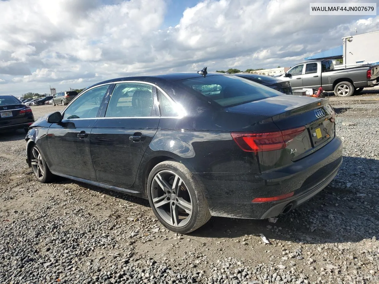 2018 Audi A4 Premium Plus VIN: WAULMAF44JN007679 Lot: 80420304