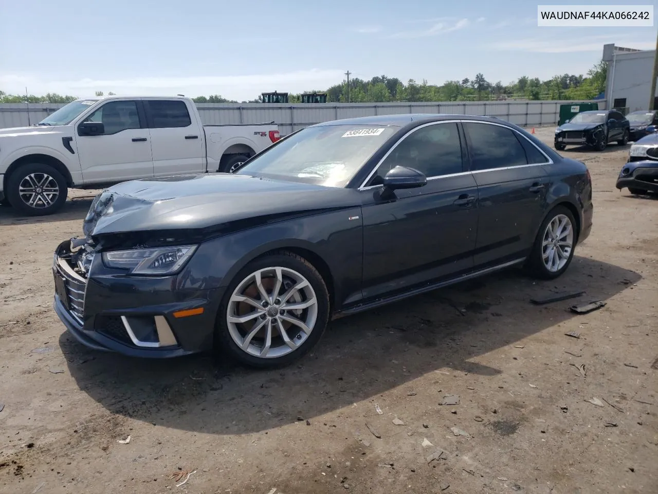 WAUDNAF44KA066242 2019 Audi A4 Premium