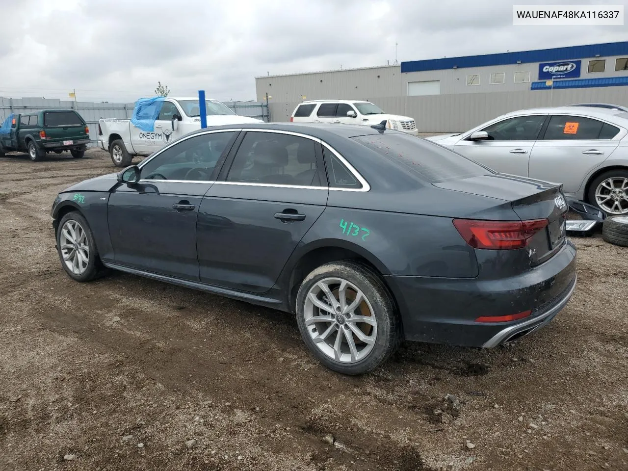 2019 Audi A4 Premium Plus VIN: WAUENAF48KA116337 Lot: 54519984