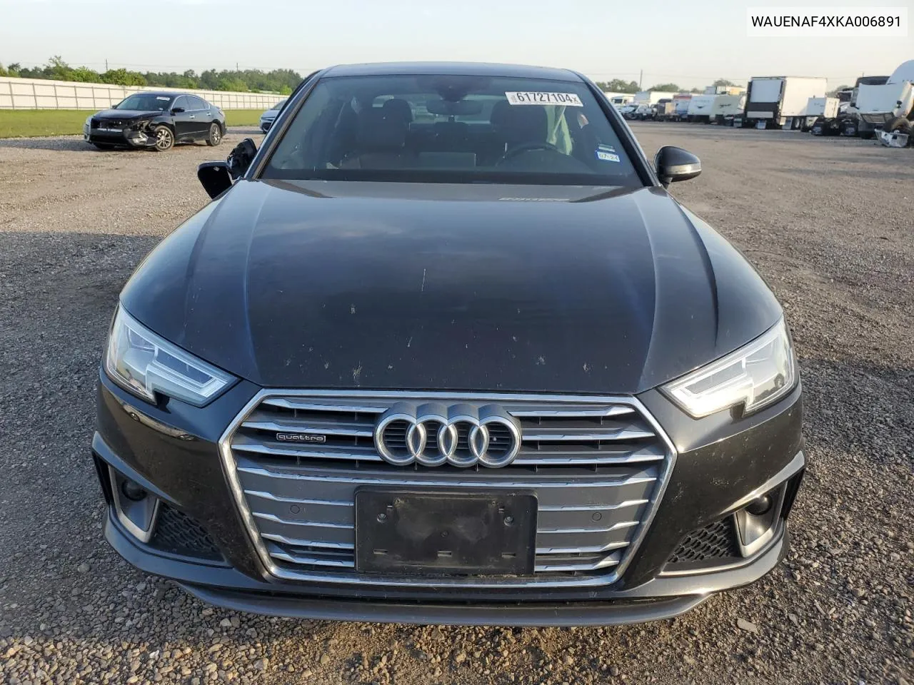 2019 Audi A4 Premium Plus VIN: WAUENAF4XKA006891 Lot: 61727104