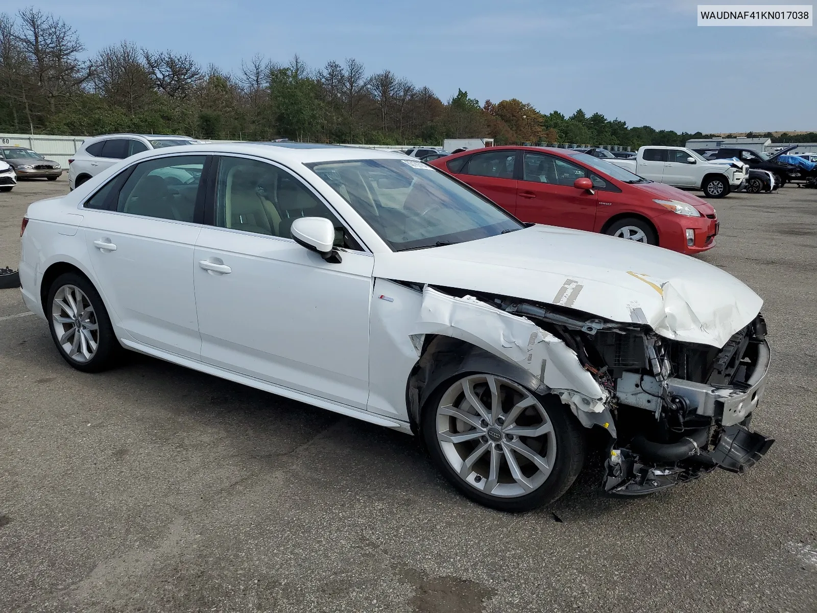 WAUDNAF41KN017038 2019 Audi A4 Premium