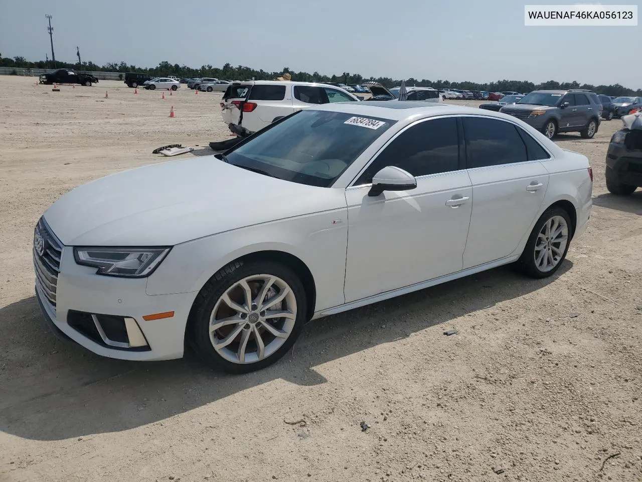 2019 Audi A4 Premium Plus VIN: WAUENAF46KA056123 Lot: 66347894