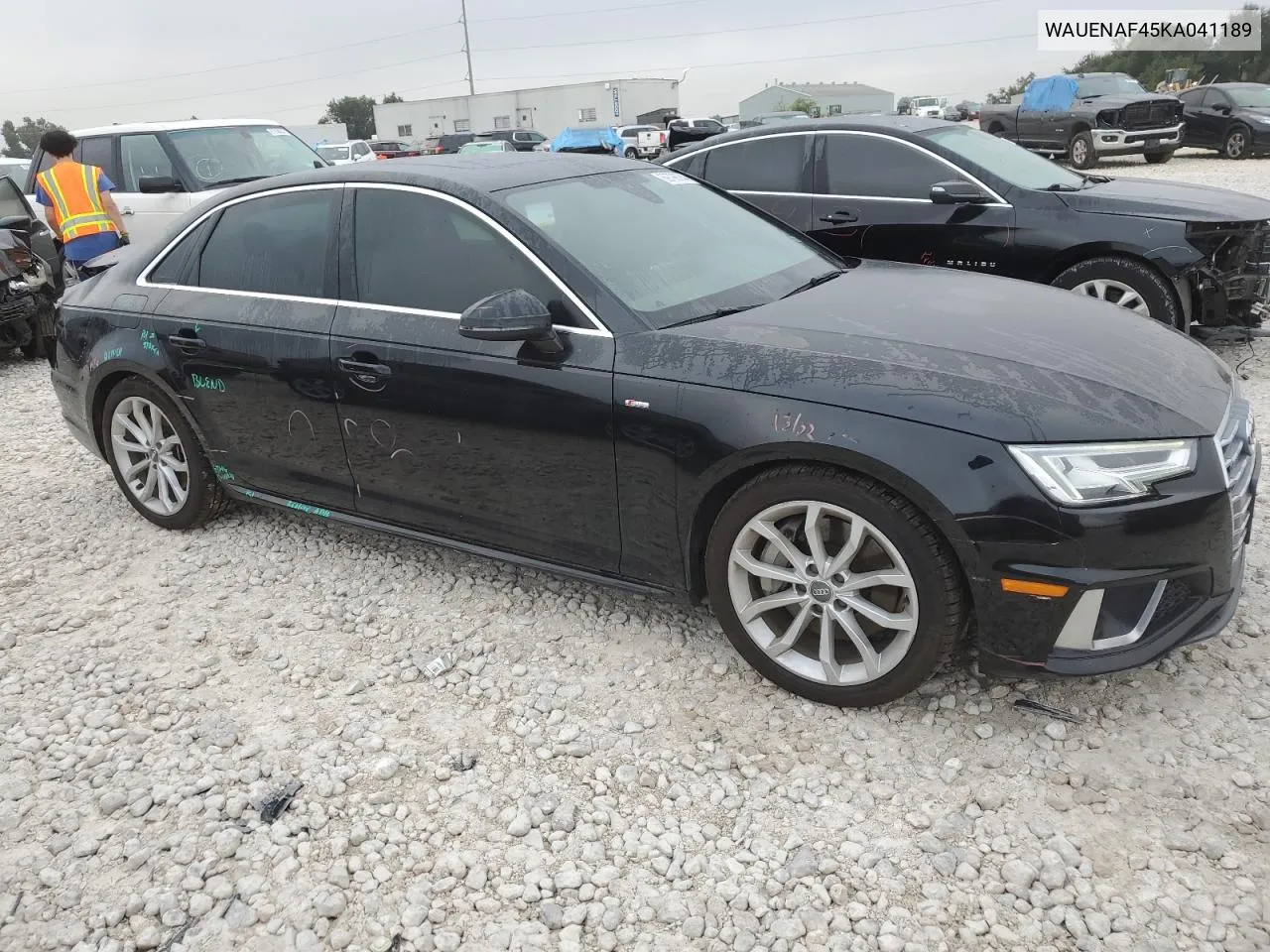 2019 Audi A4 Premium Plus VIN: WAUENAF45KA041189 Lot: 69798084