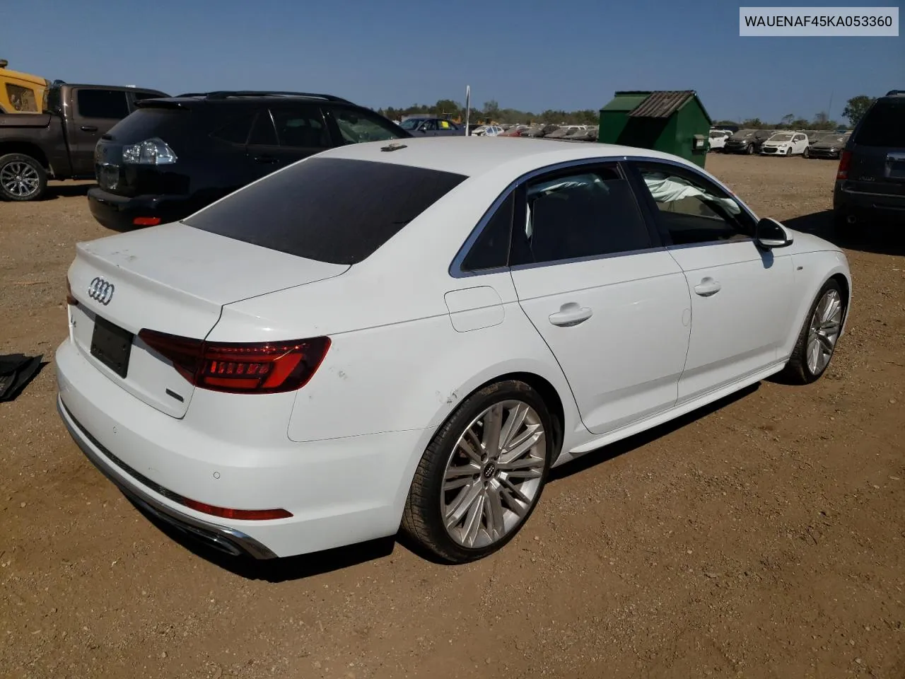 WAUENAF45KA053360 2019 Audi A4 Premium Plus