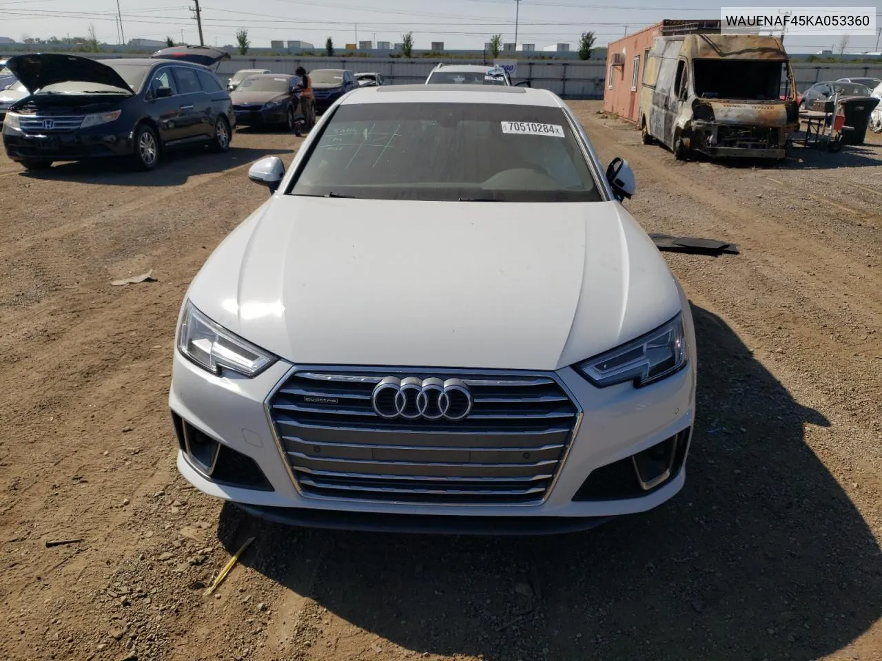 WAUENAF45KA053360 2019 Audi A4 Premium Plus