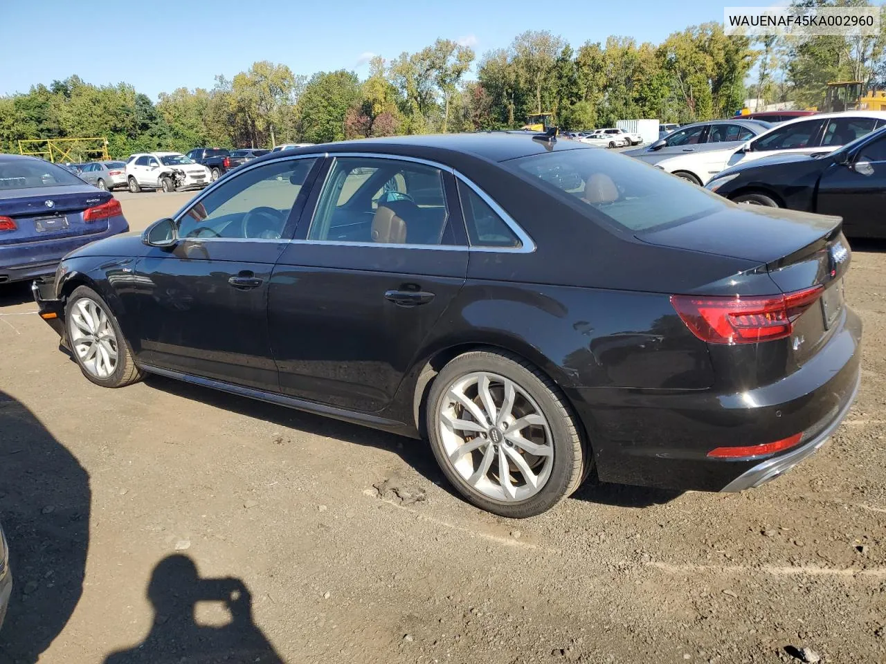 2019 Audi A4 Premium Plus VIN: WAUENAF45KA002960 Lot: 70665764