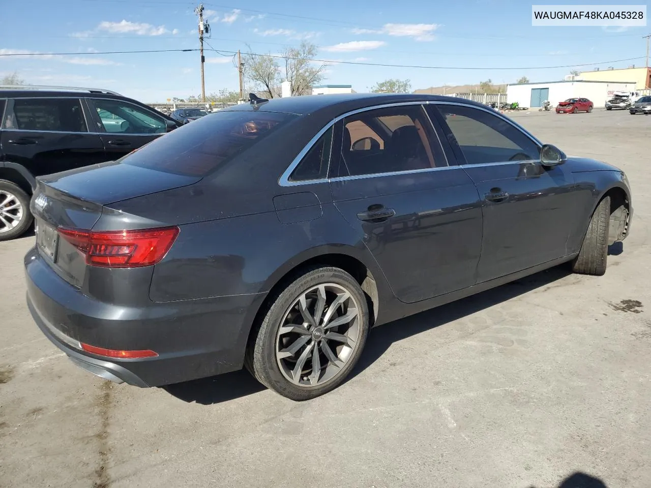 2019 Audi A4 Premium VIN: WAUGMAF48KA045328 Lot: 72087434