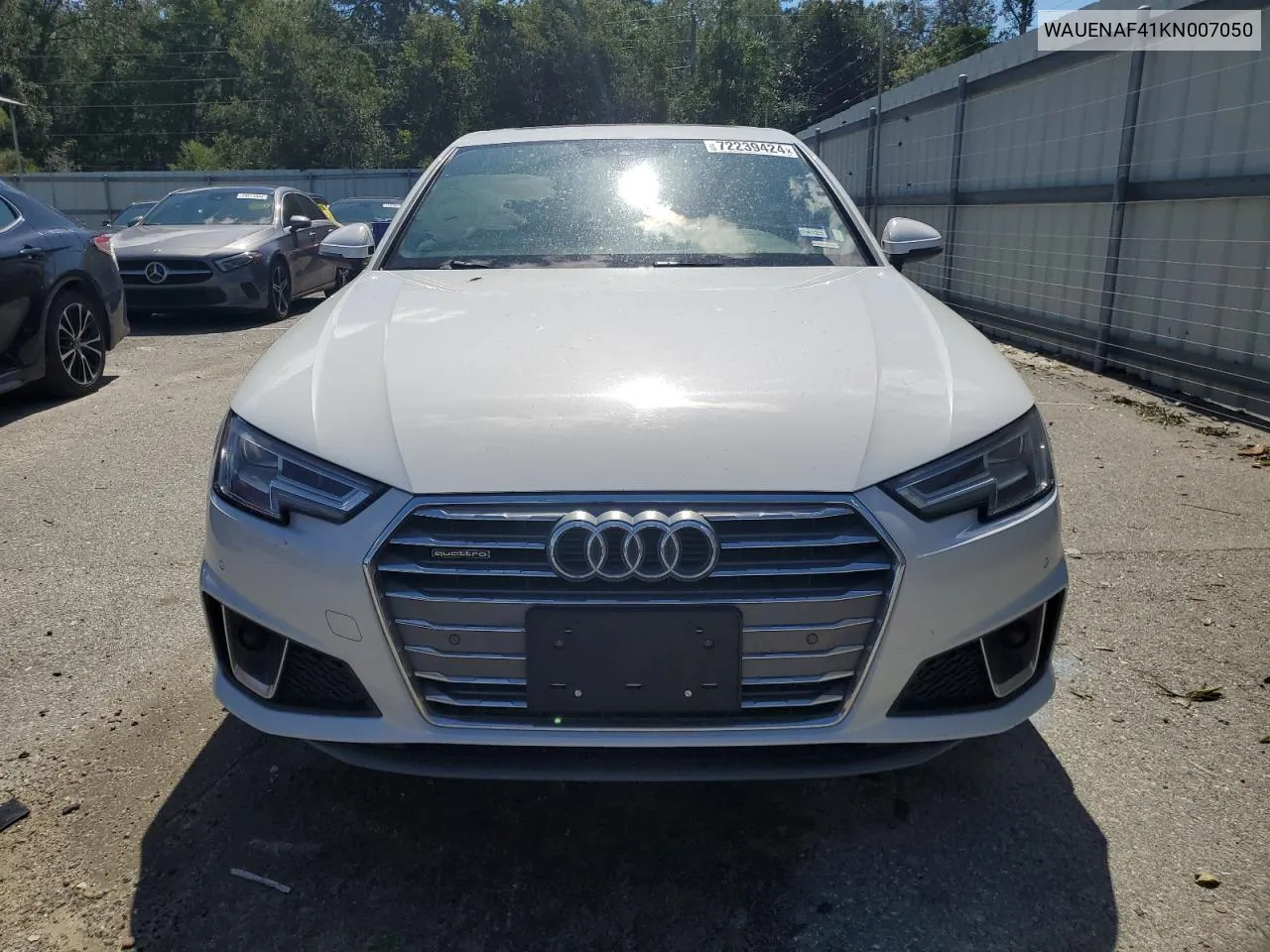 2019 Audi A4 Premium Plus VIN: WAUENAF41KN007050 Lot: 72239424