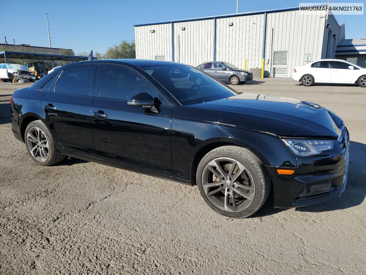 2019 Audi A4 Premium VIN: WAUGMAF44KN021763 Lot: 72808024