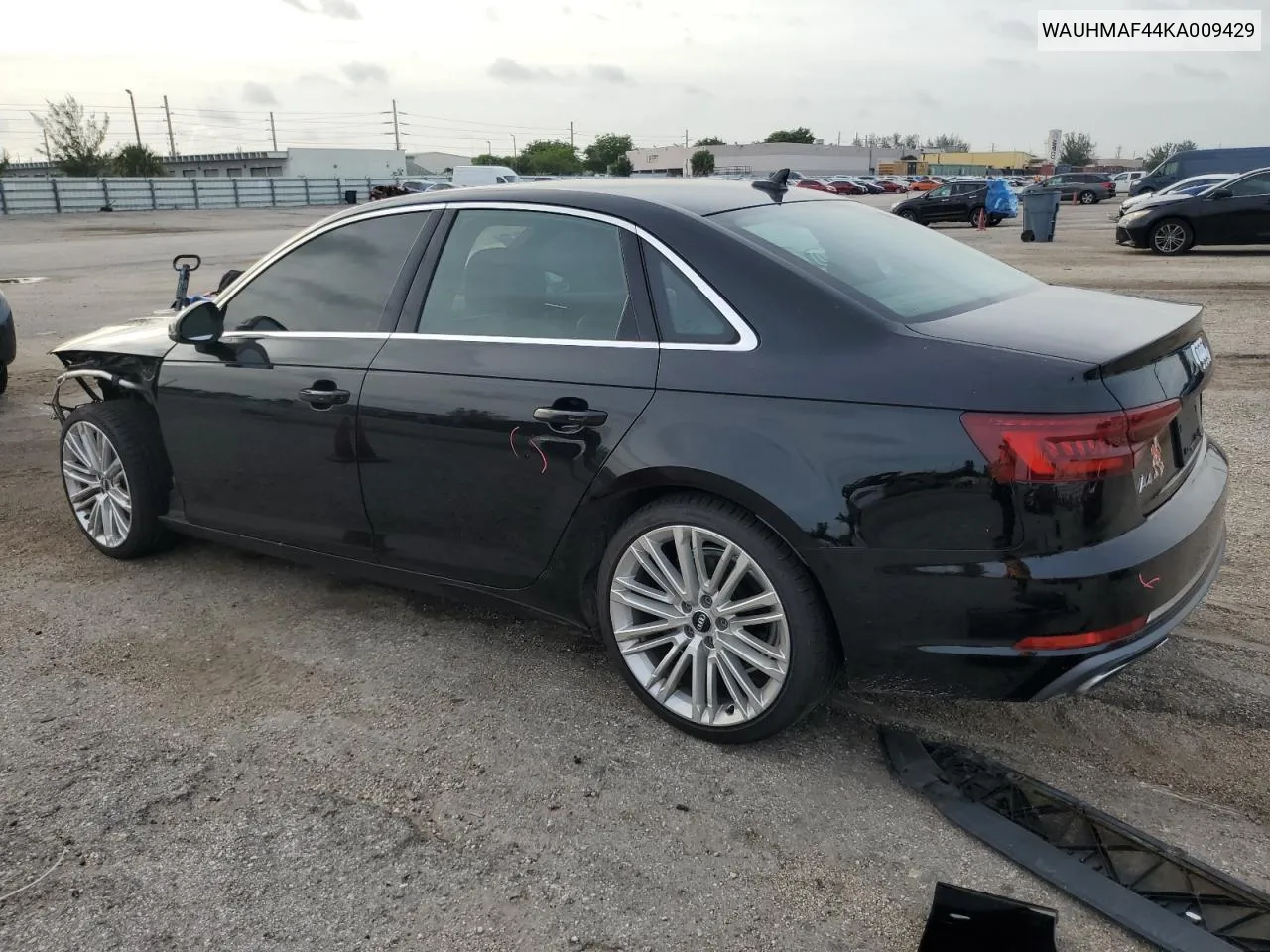 WAUHMAF44KA009429 2019 Audi A4 Premium Plus