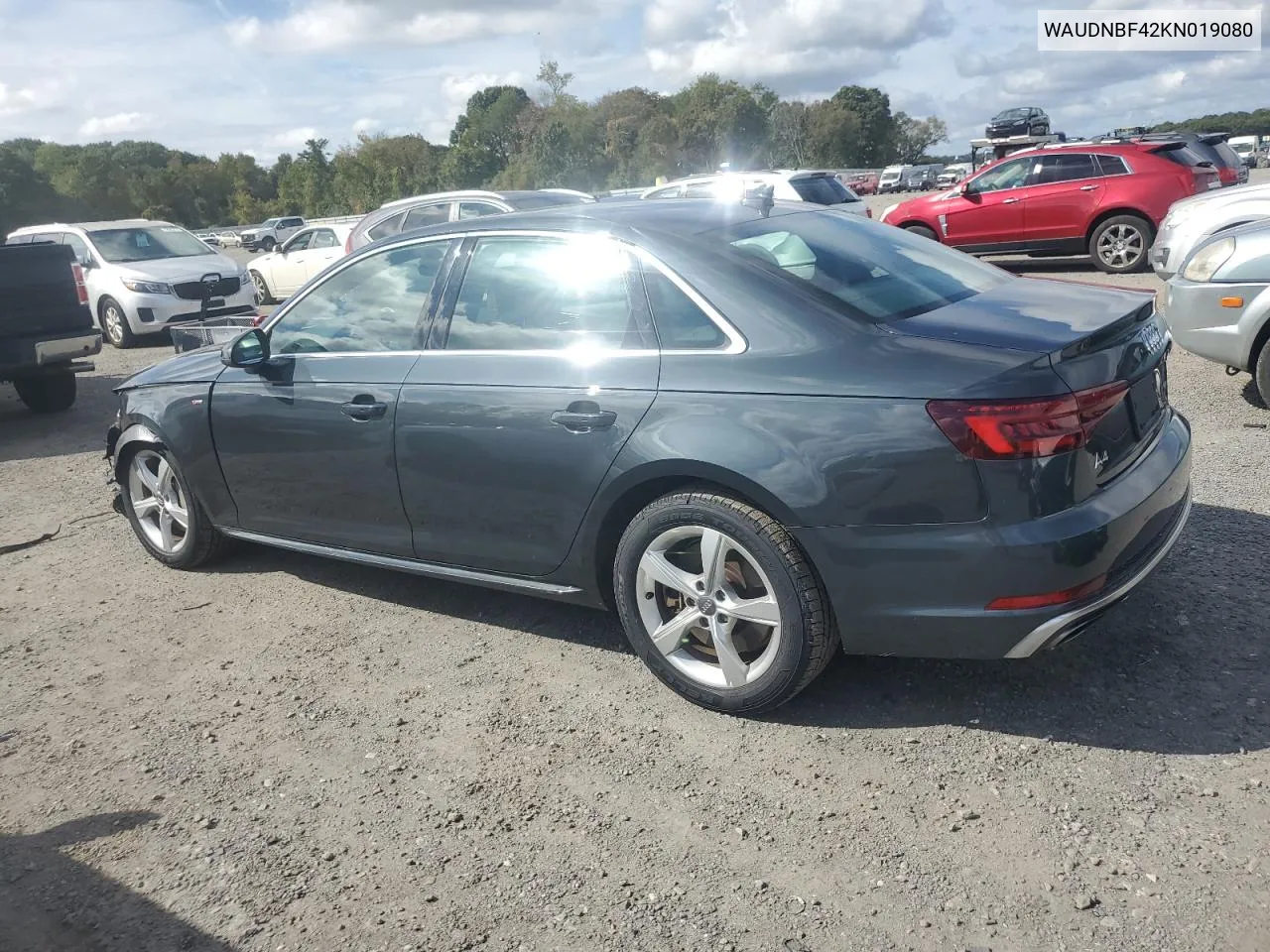 2019 Audi A4 Premium VIN: WAUDNBF42KN019080 Lot: 73334564