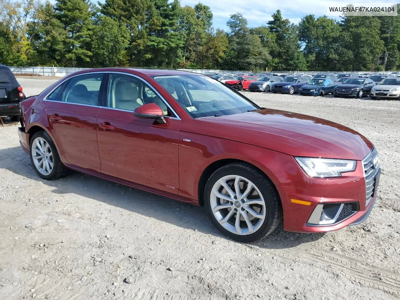 WAUENAF47KA024104 2019 Audi A4 Premium Plus