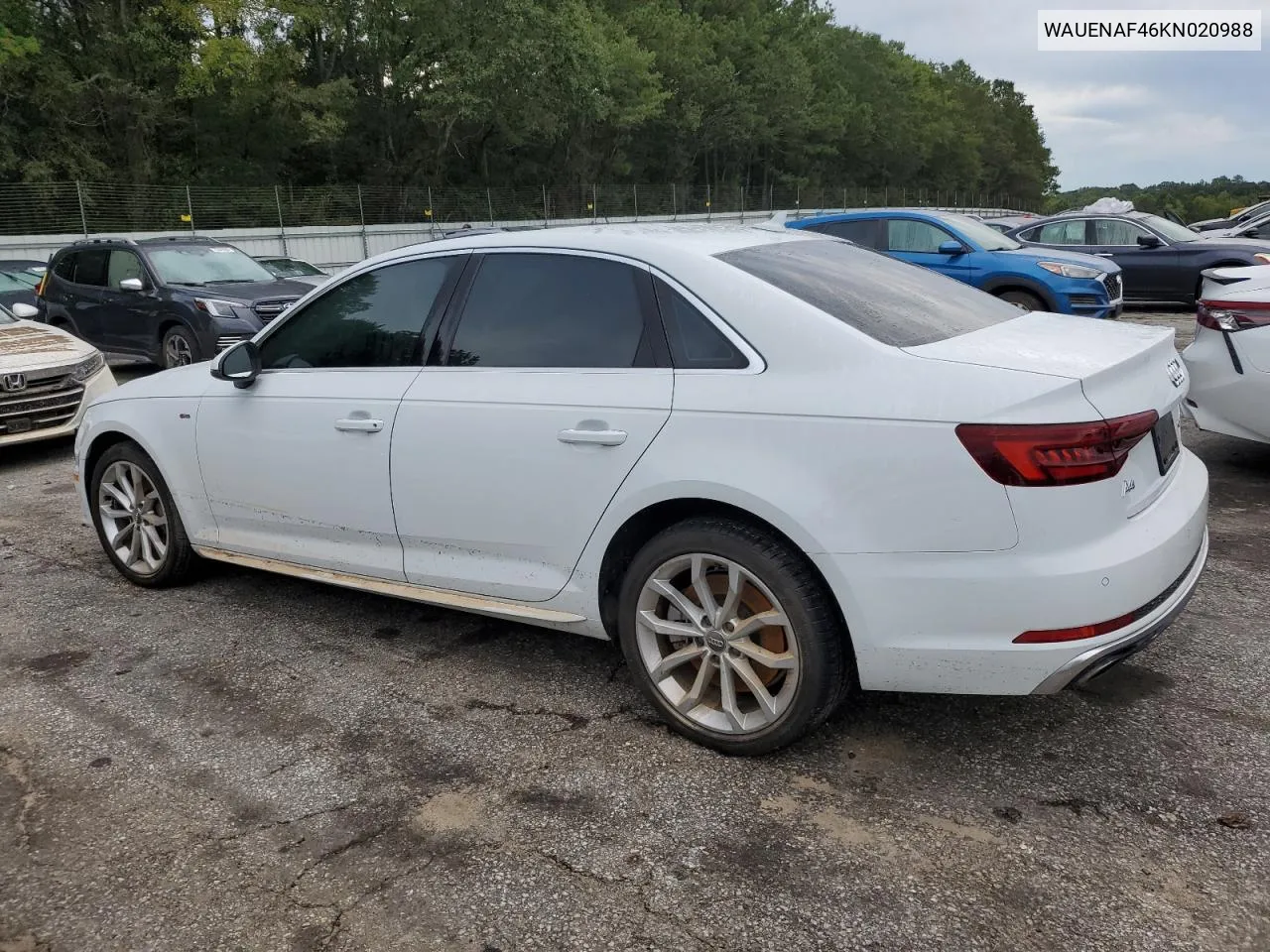 WAUENAF46KN020988 2019 Audi A4 Premium Plus