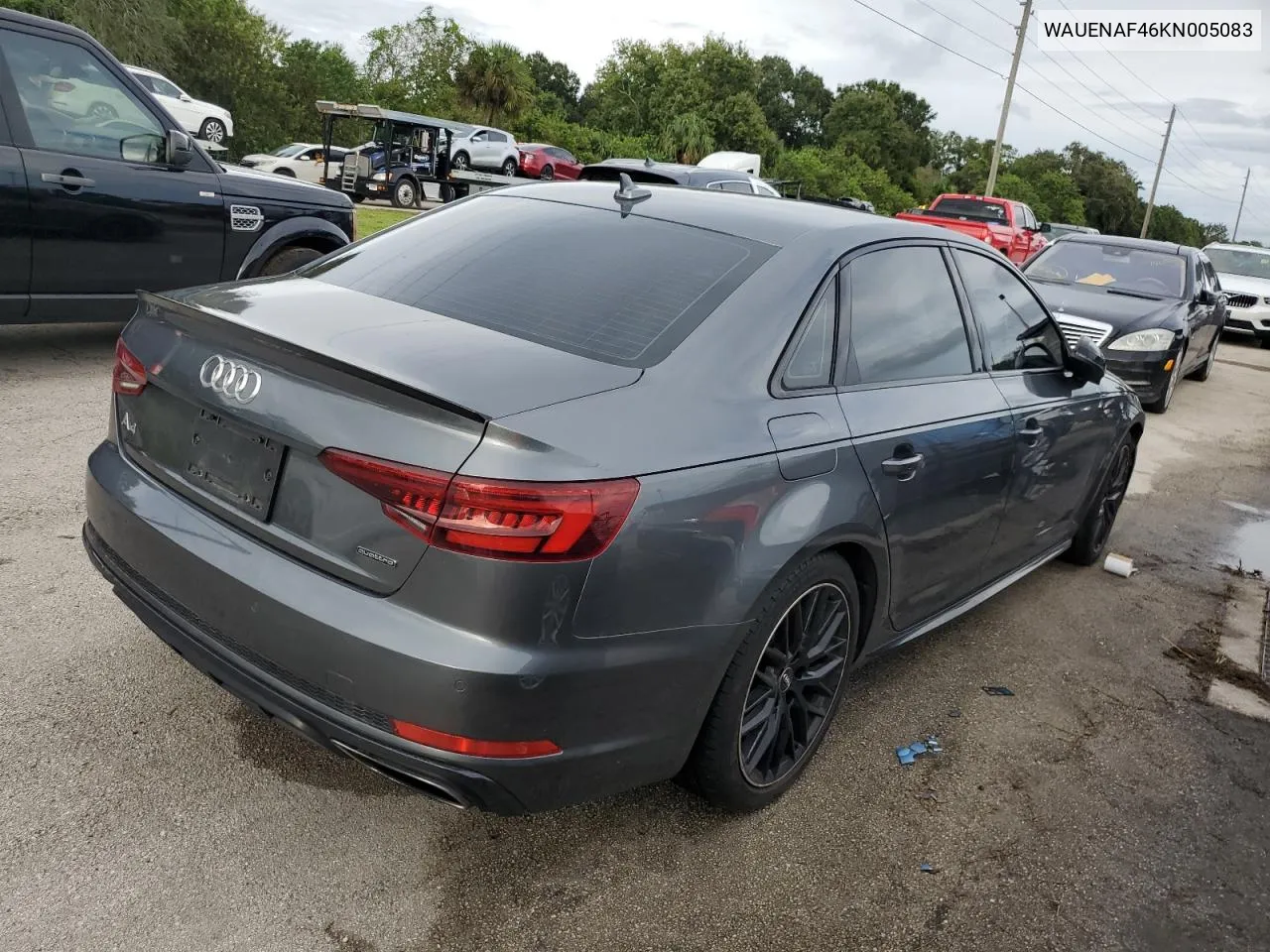 2019 Audi A4 Premium Plus VIN: WAUENAF46KN005083 Lot: 74855244