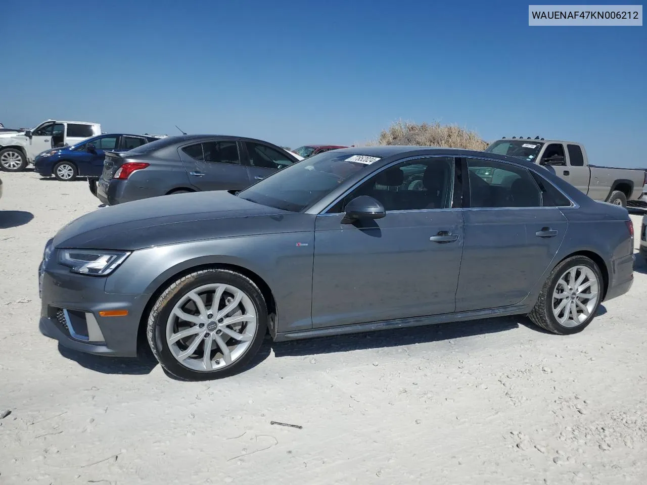 2019 Audi A4 Premium Plus VIN: WAUENAF47KN006212 Lot: 77852024