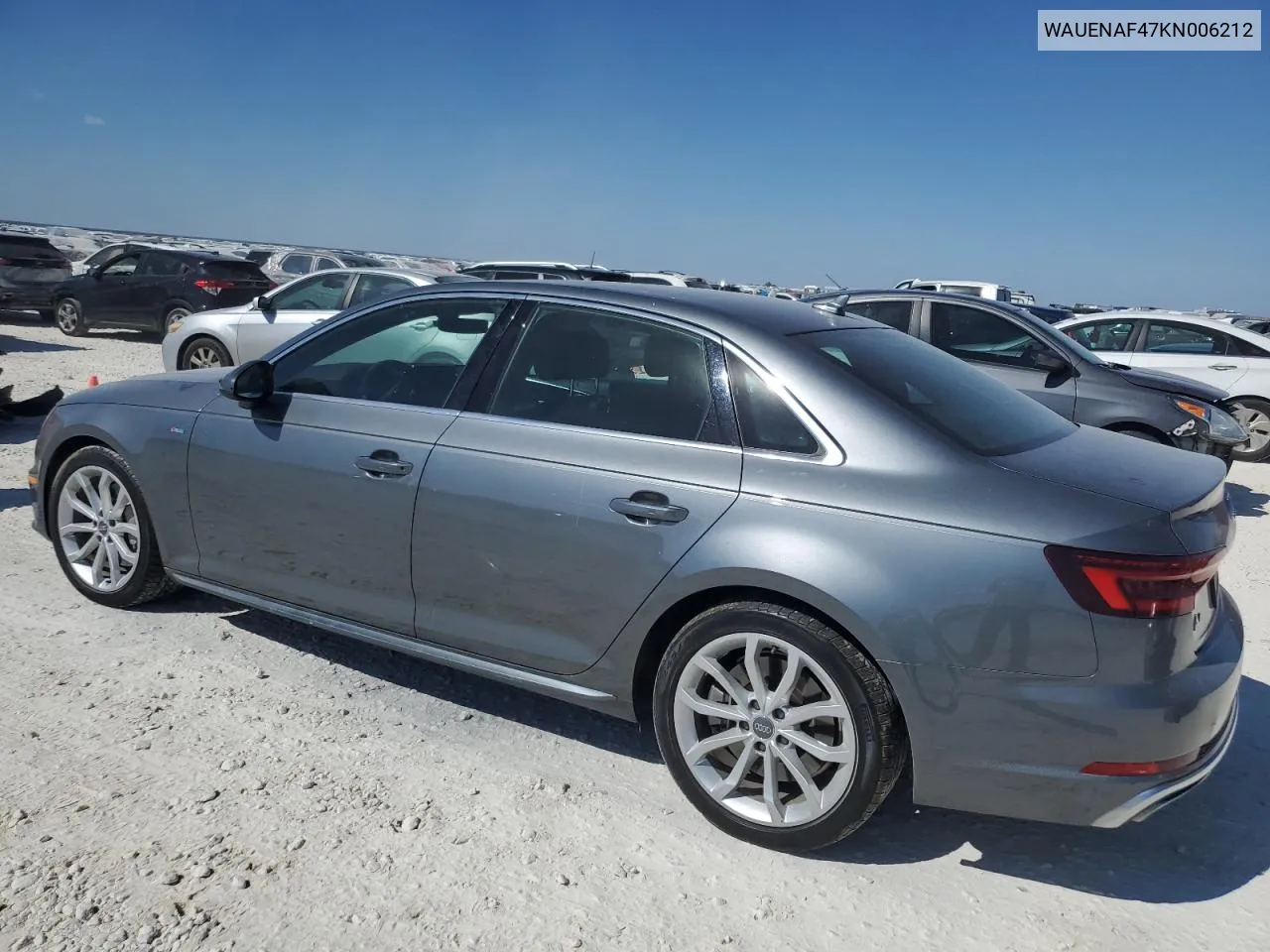 2019 Audi A4 Premium Plus VIN: WAUENAF47KN006212 Lot: 77852024