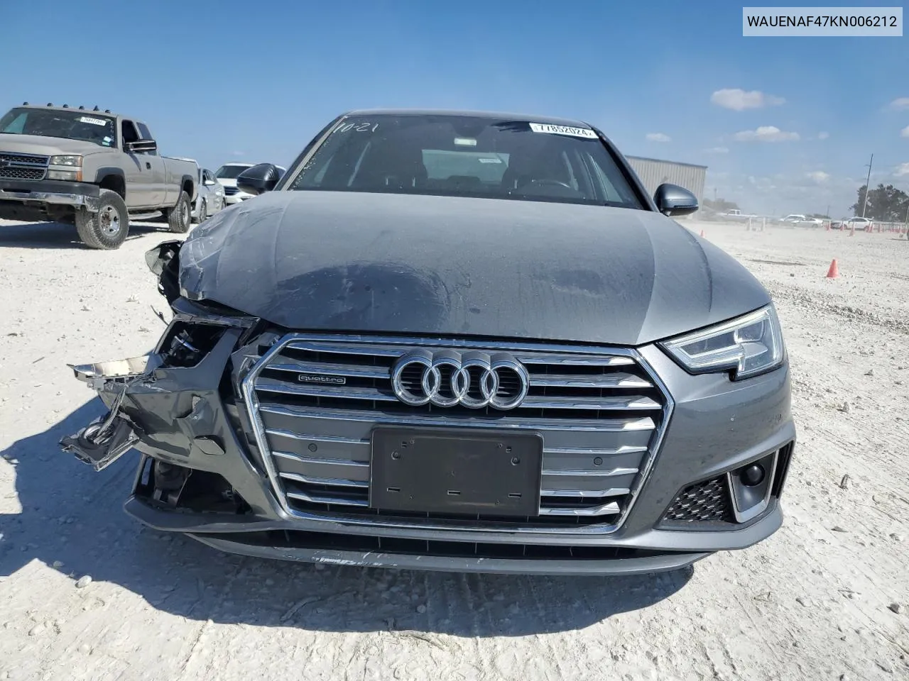 2019 Audi A4 Premium Plus VIN: WAUENAF47KN006212 Lot: 77852024