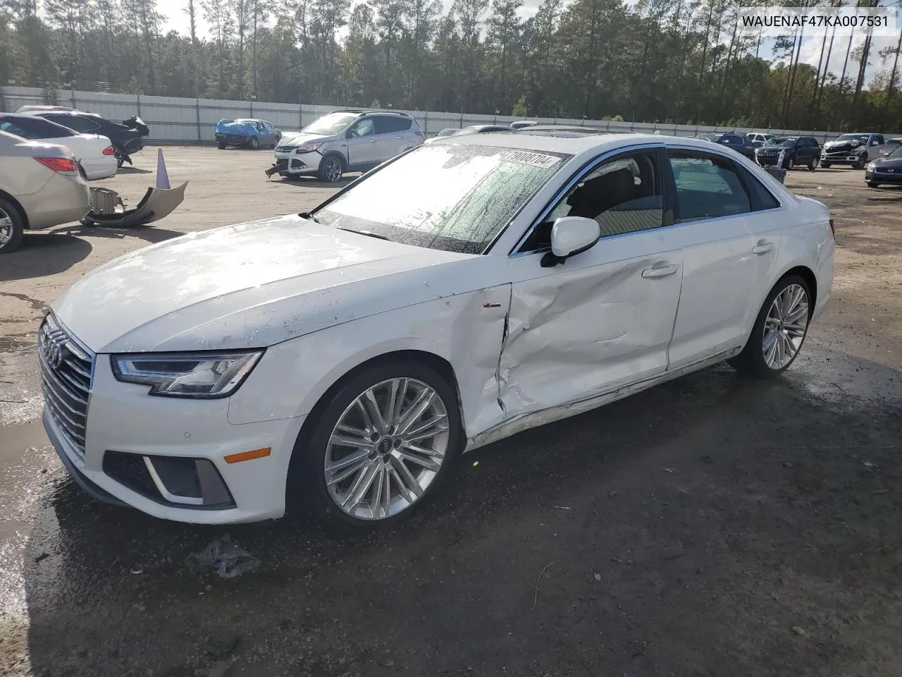 2019 Audi A4 Premium Plus VIN: WAUENAF47KA007531 Lot: 79008704