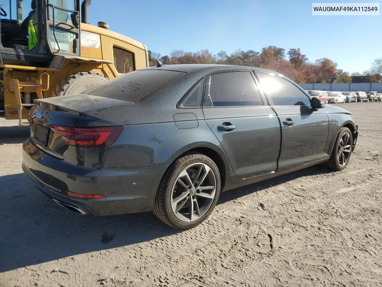 2019 Audi A4 Premium VIN: WAUGMAF49KA112549 Lot: 79705374