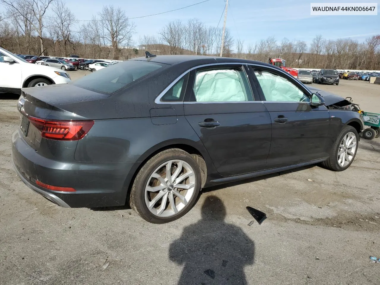 2019 Audi A4 Premium VIN: WAUDNAF44KN006647 Lot: 80487044