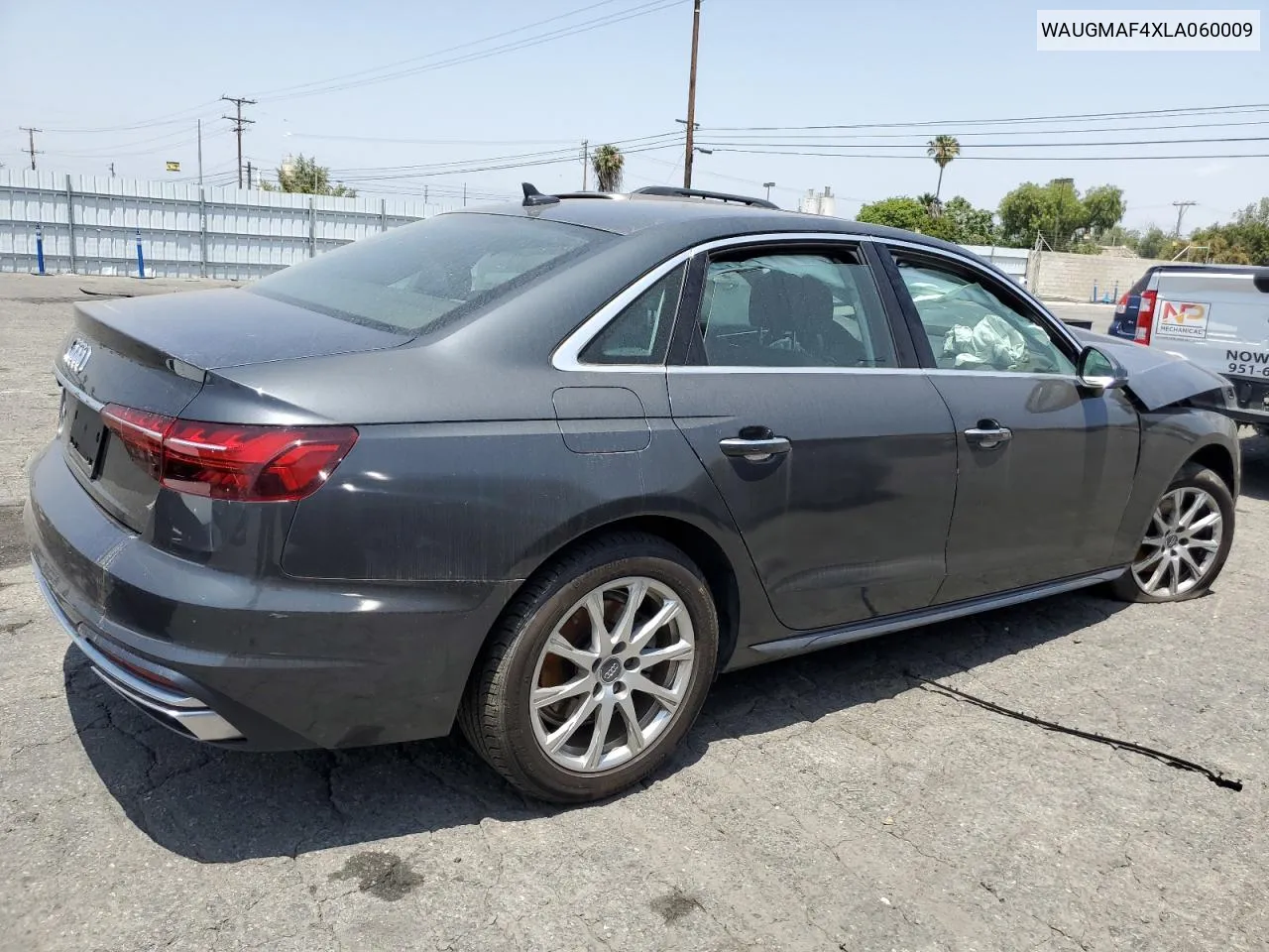 2020 Audi A4 Premium VIN: WAUGMAF4XLA060009 Lot: 55974524