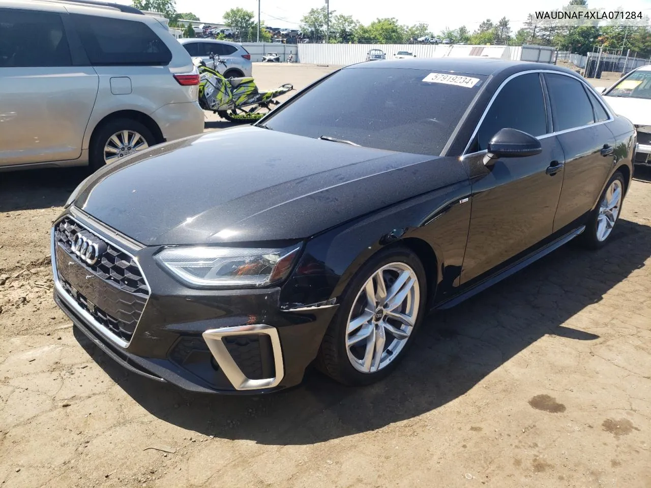 2020 Audi A4 Premium VIN: WAUDNAF4XLA071284 Lot: 57919234