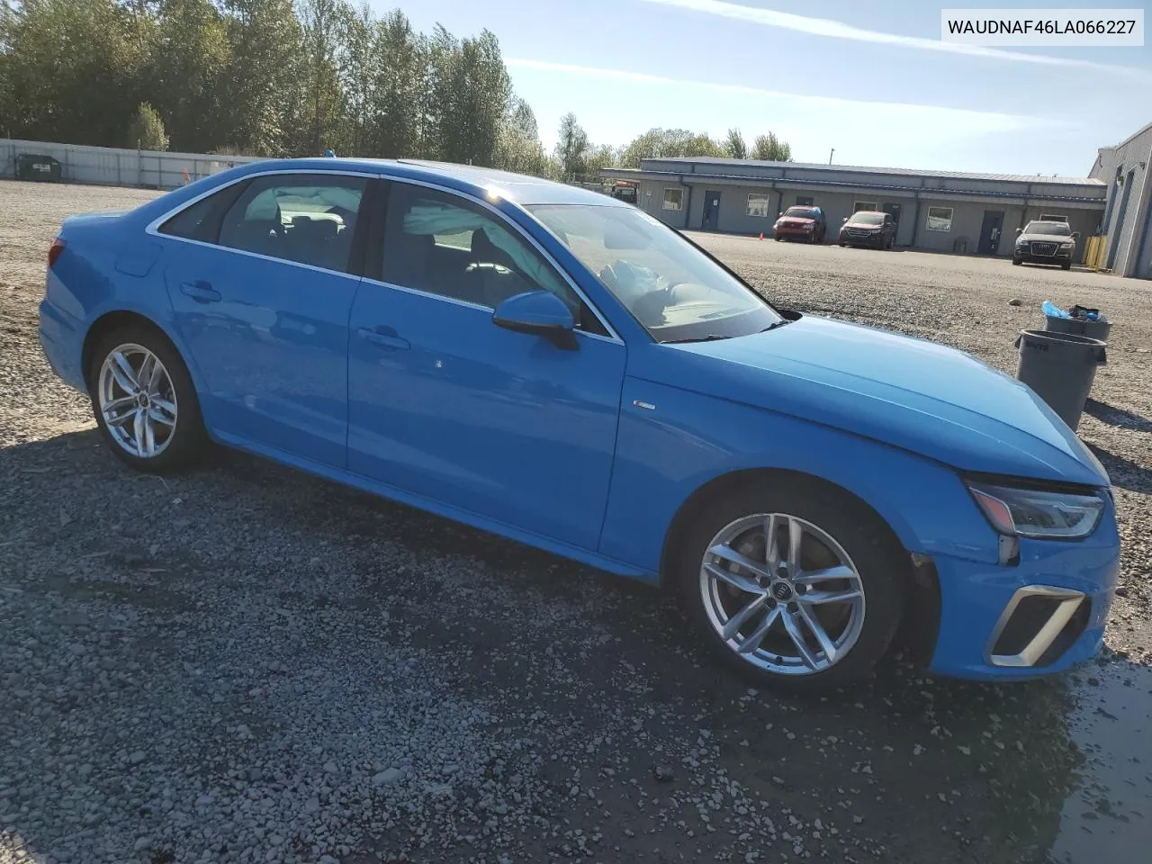 WAUDNAF46LA066227 2020 Audi A4 Premium