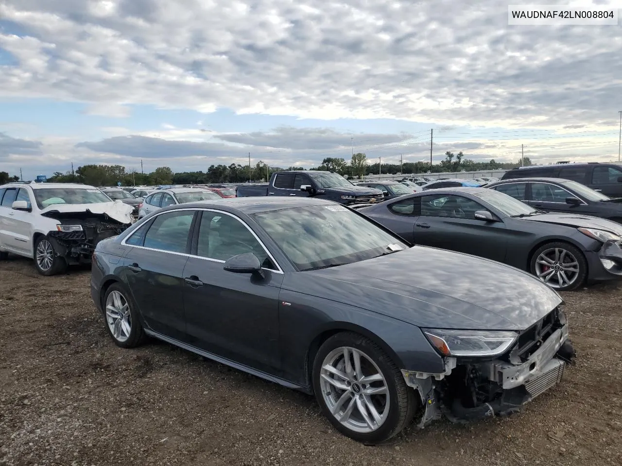 2020 Audi A4 Premium VIN: WAUDNAF42LN008804 Lot: 71955384