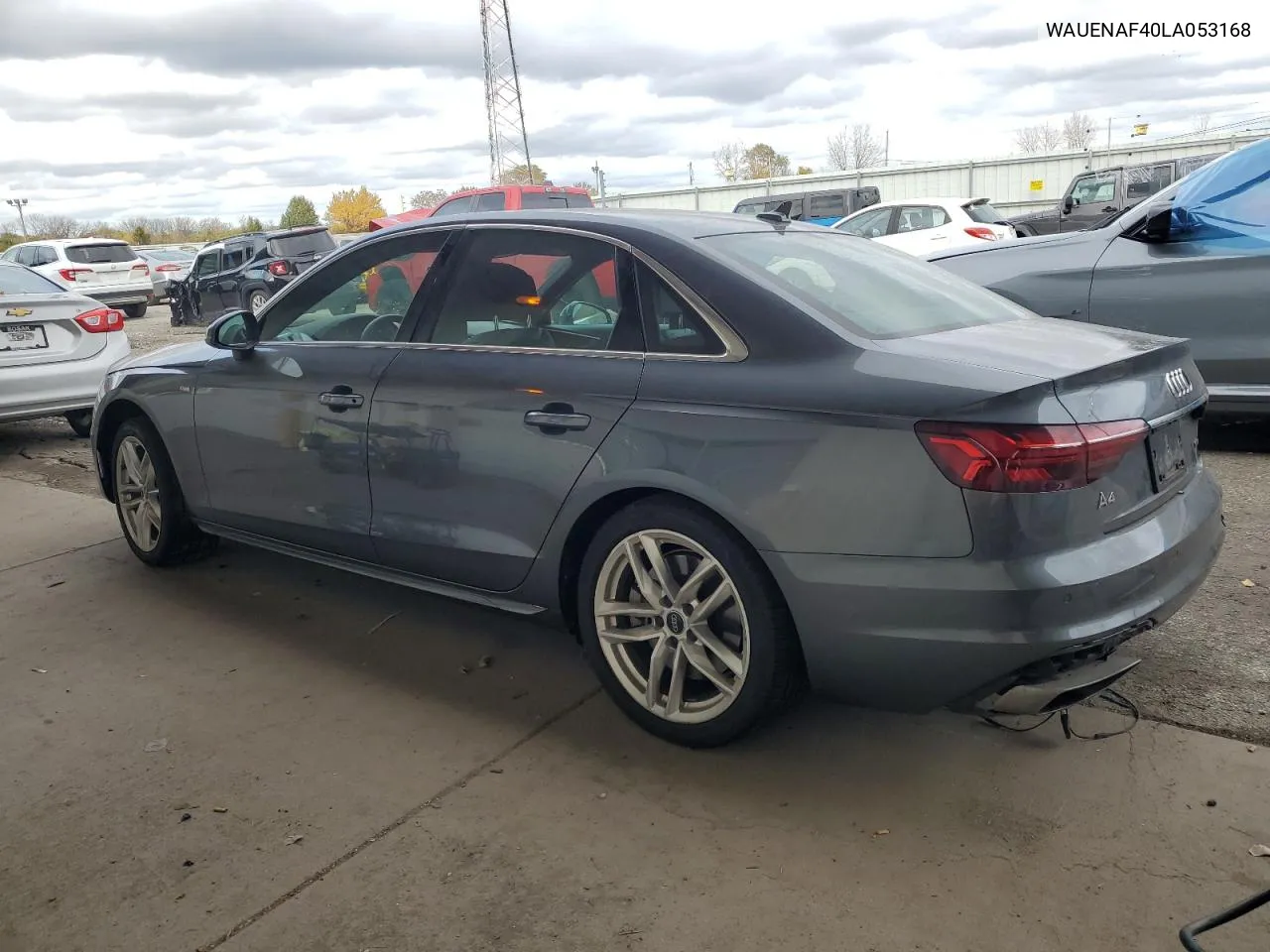 2020 Audi A4 Premium Plus VIN: WAUENAF40LA053168 Lot: 78415814