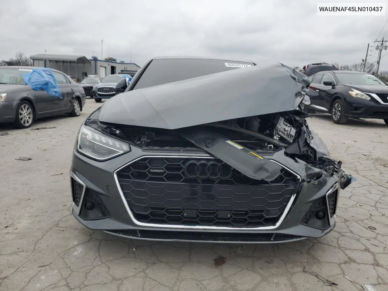 2020 Audi A4 Premium Plus VIN: WAUENAF45LN010437 Lot: 80920724