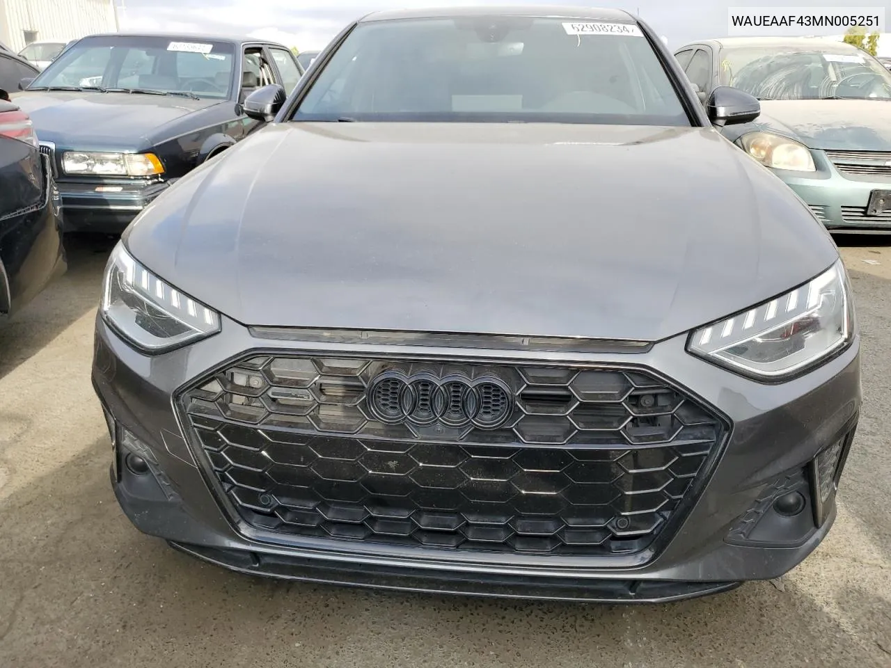 2021 Audi A4 Premium Plus 45 VIN: WAUEAAF43MN005251 Lot: 62908234