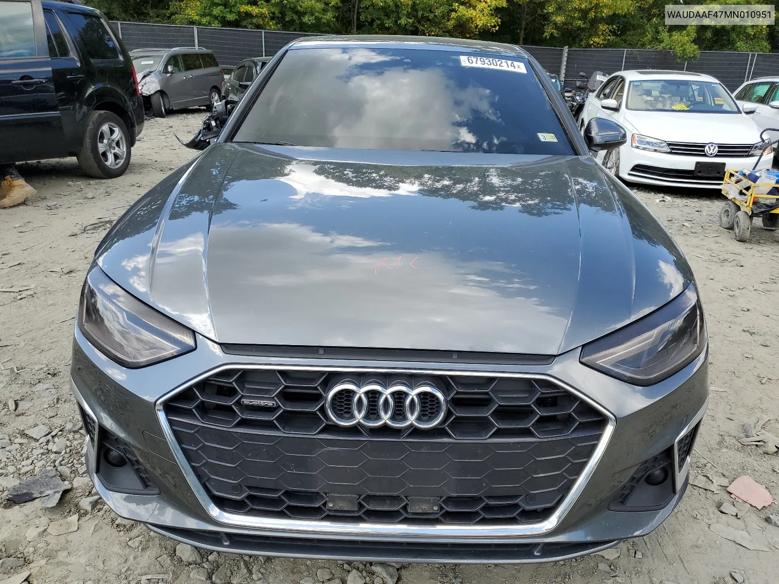 2021 Audi A4 Premium 45 VIN: WAUDAAF47MN010951 Lot: 67930214