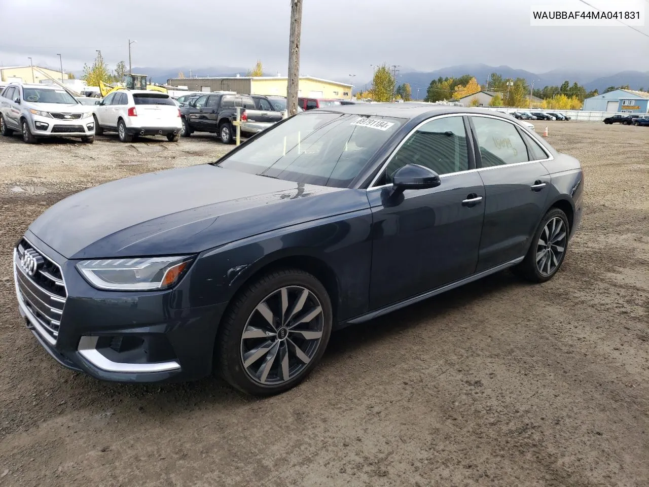 2021 Audi A4 Premium Plus 40 VIN: WAUBBAF44MA041831 Lot: 69791184