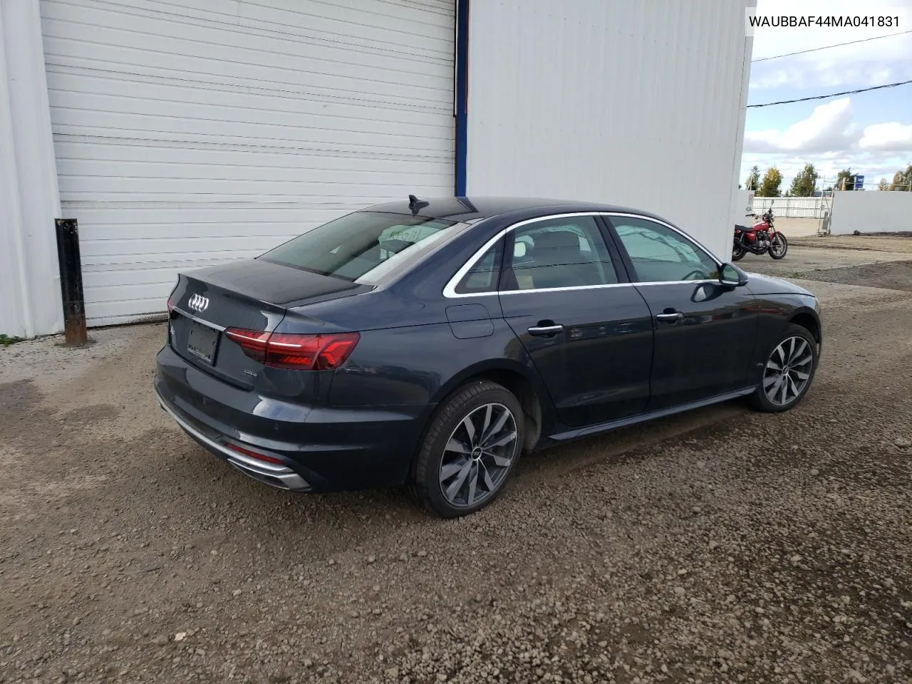 2021 Audi A4 Premium Plus 40 VIN: WAUBBAF44MA041831 Lot: 69791184