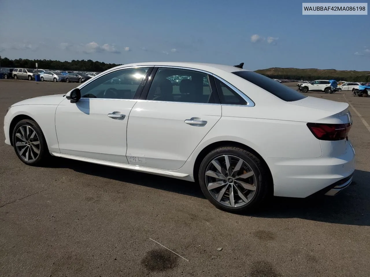 WAUBBAF42MA086198 2021 Audi A4 Premium Plus 40