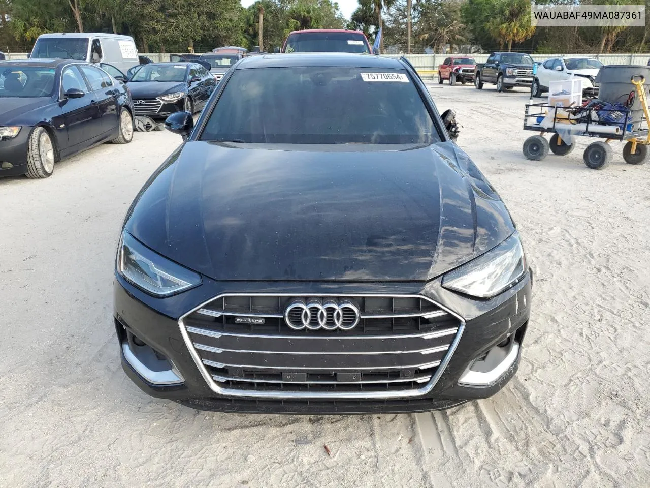 2021 Audi A4 Premium 40 VIN: WAUABAF49MA087361 Lot: 75770654