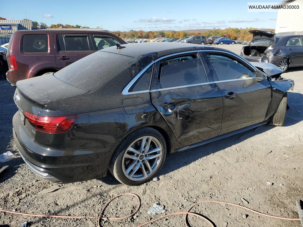 2021 Audi A4 Premium 45 VIN: WAUDAAF46MA030003 Lot: 77318154