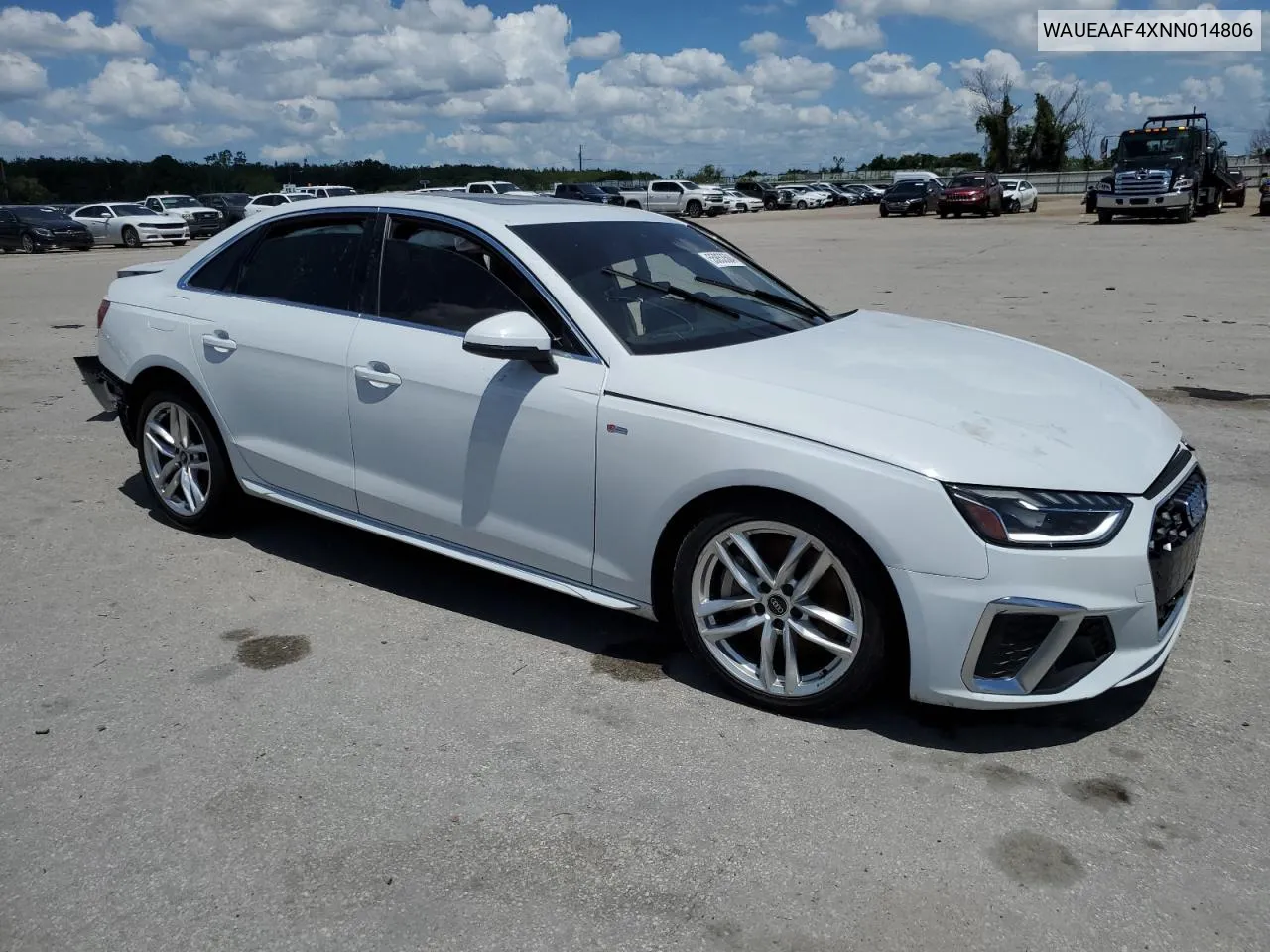 2022 Audi A4 Premium Plus 45 VIN: WAUEAAF4XNN014806 Lot: 55853504