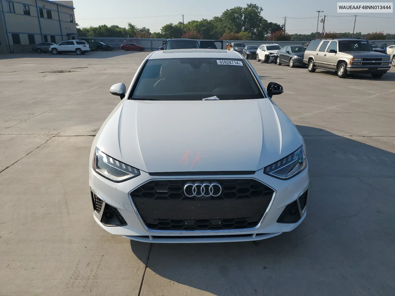 2022 Audi A4 Premium Plus 45 VIN: WAUEAAF48NN013444 Lot: 65928714