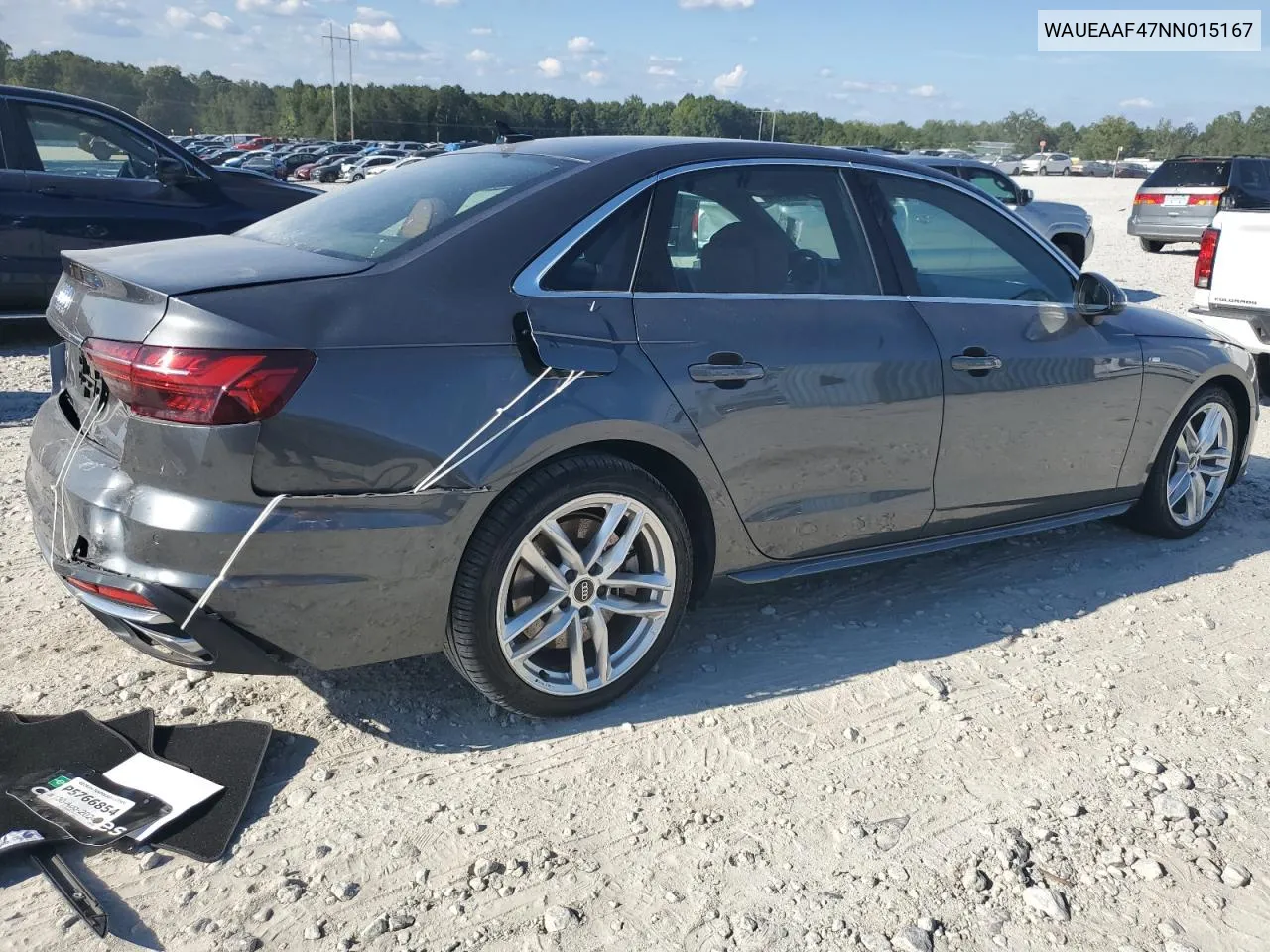 WAUEAAF47NN015167 2022 Audi A4 Premium Plus 45