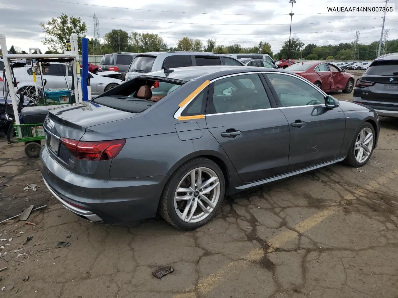 2022 Audi A4 Premium Plus 45 VIN: WAUEAAF44NN007365 Lot: 71929204