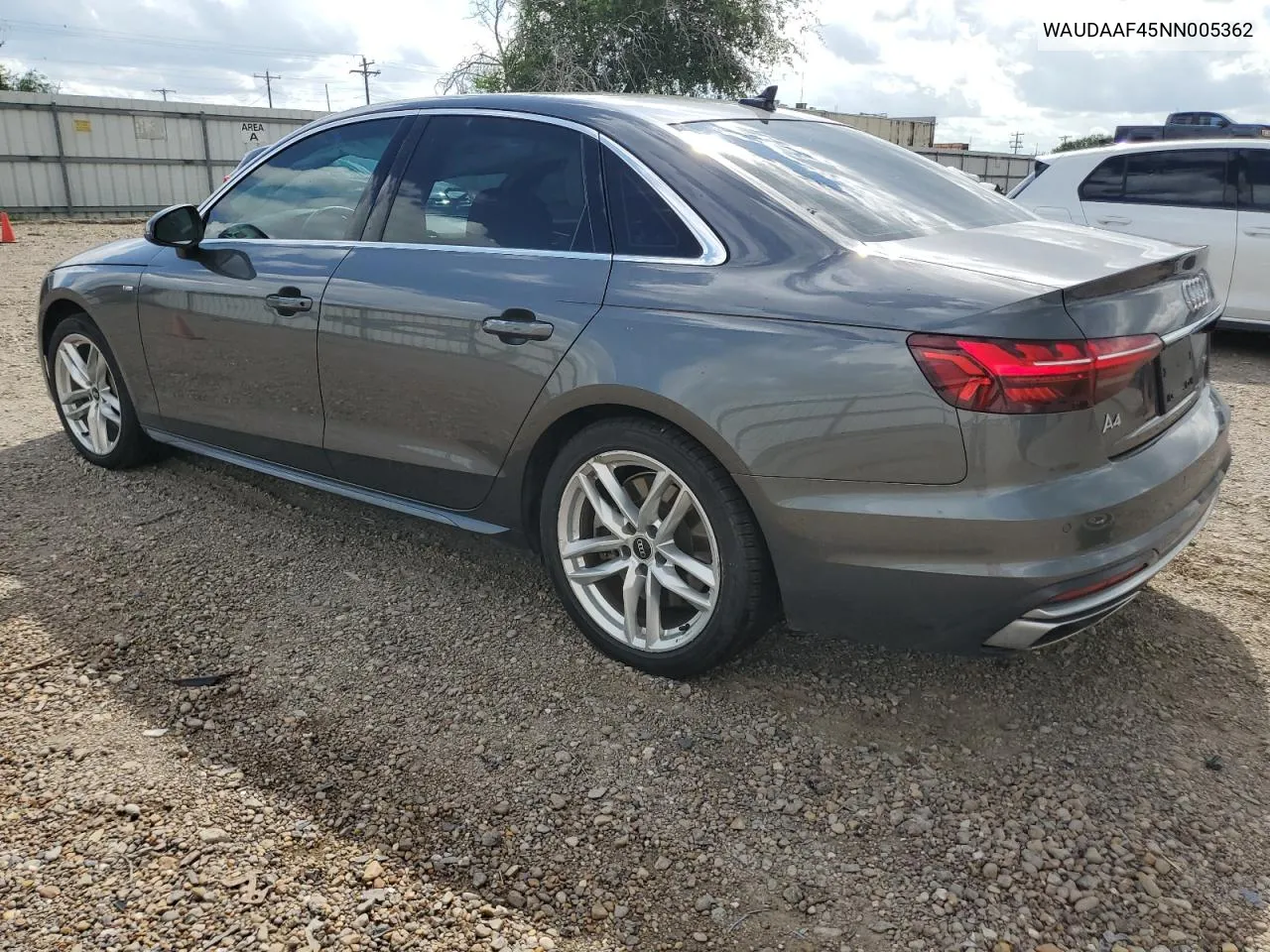 2022 Audi A4 Premium 45 VIN: WAUDAAF45NN005362 Lot: 72376154