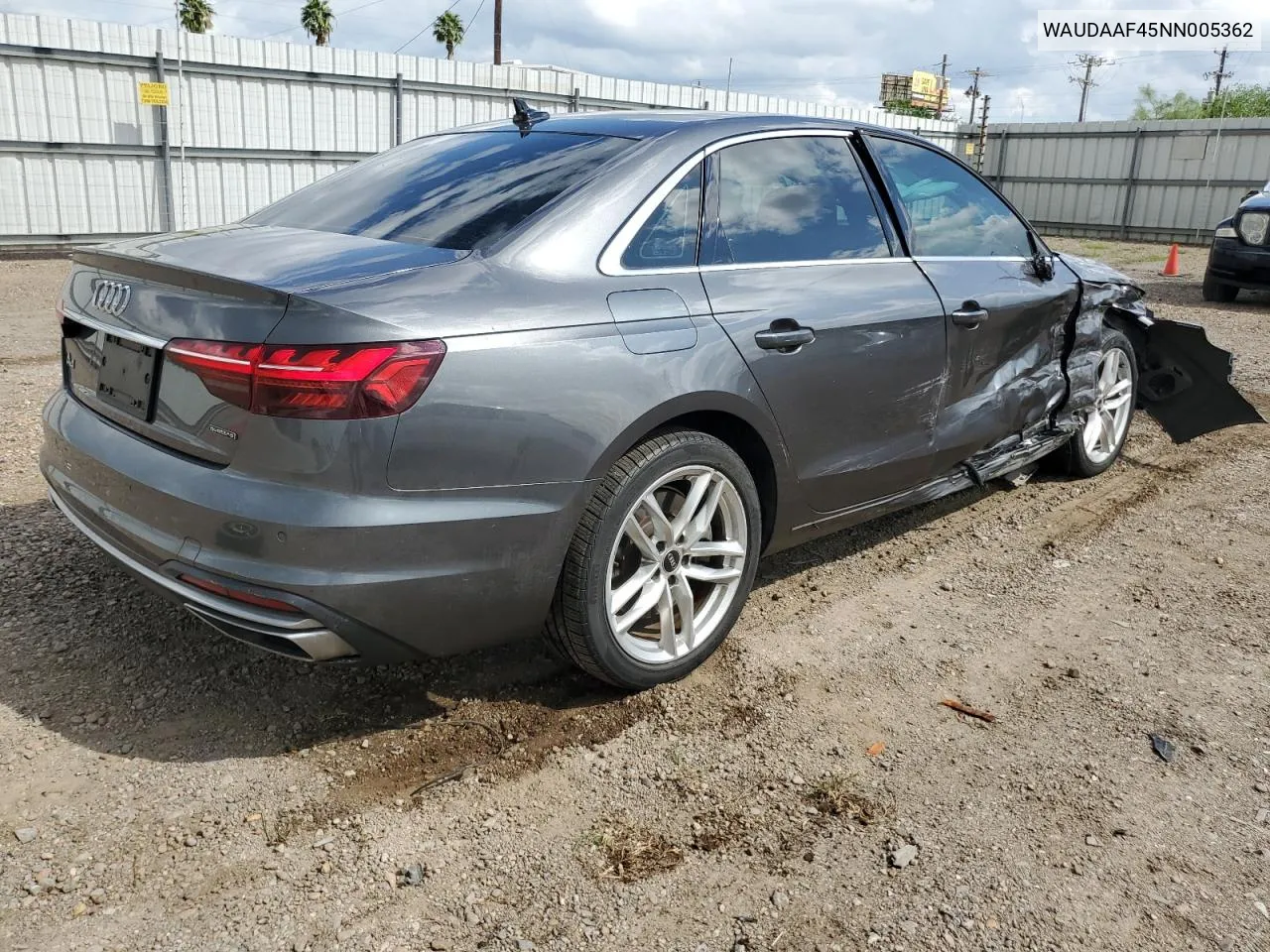 WAUDAAF45NN005362 2022 Audi A4 Premium 45